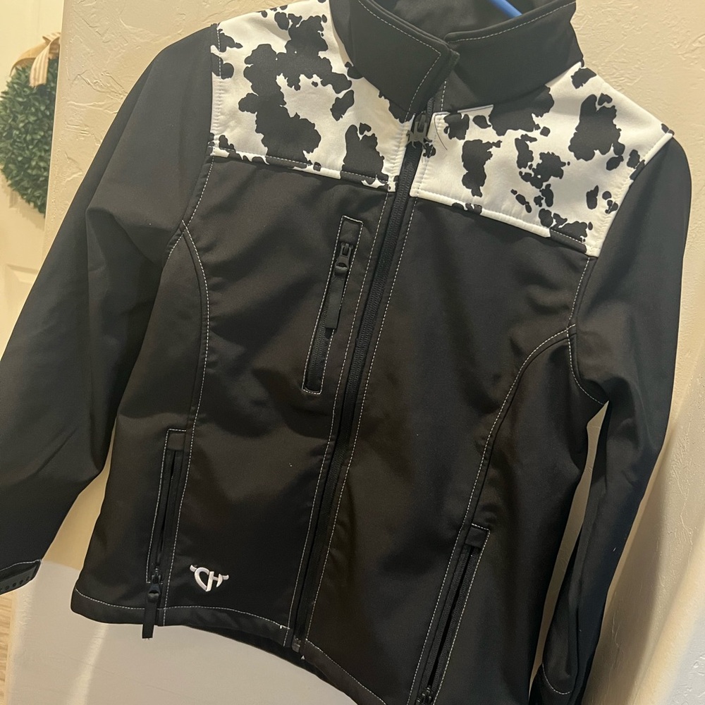 Black and White Cow Print Jacket